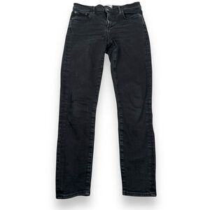 Agolde Sophie Ankle Jeans Women’s 27 Black Denim Cotton Skinny Leg Dark Wash